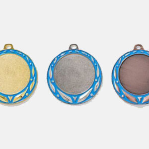 Medaille ME 232 mit blauen Akzenten