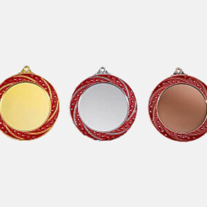 Medaille ME 316 mit roten Akzenten