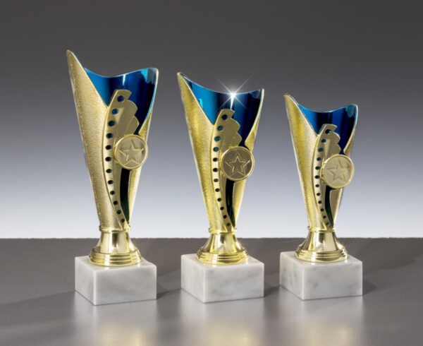 Pokalständer 54540 Gold mit blau