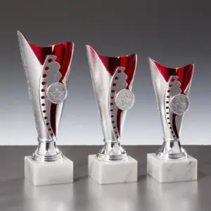 Pokalständer 54570 Silber mit rot