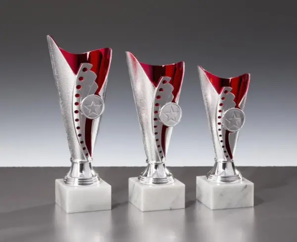 Pokalständer 54570 Silber mit rot