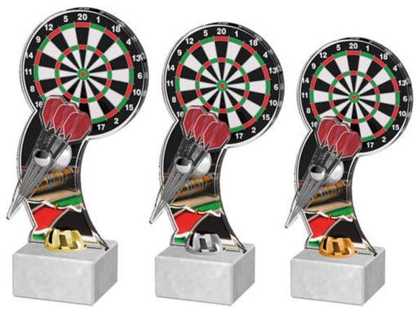 Acryl-Pokal Darts vor Scheibe BA 98/10 in 3 Größen – Bild 2