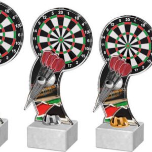 Acryl-Pokal Darts vor Scheibe BA 98:10 in 3 Größen