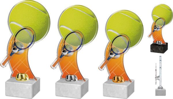 Acryl-Pokal Schläger vor Ball BA 98/13 in 3 Größen – Bild 2