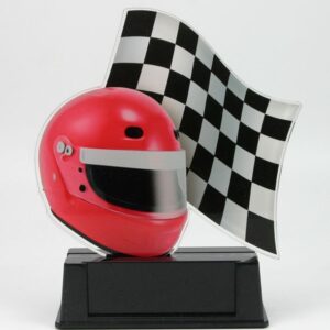 Acrylpokalständer Helm mit Flagge Ba 47:03 in 3 Größen