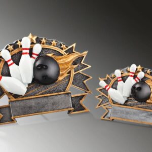 Bowling-Resinplakette 37630